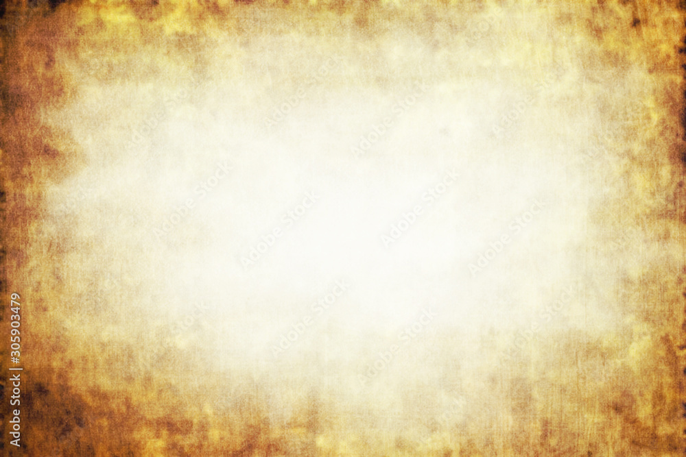 Obraz premium Old smudge vintage dirty vignette frame and empty copy space light background