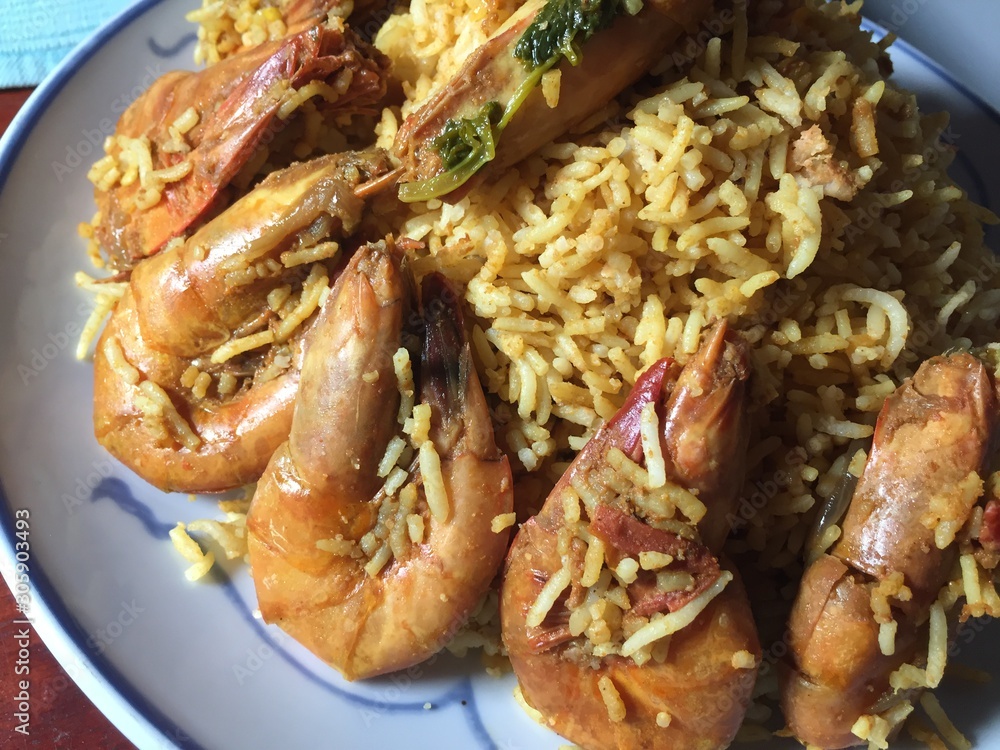 Spicy Prawn Biriyani Spicy Prawn Biriyani