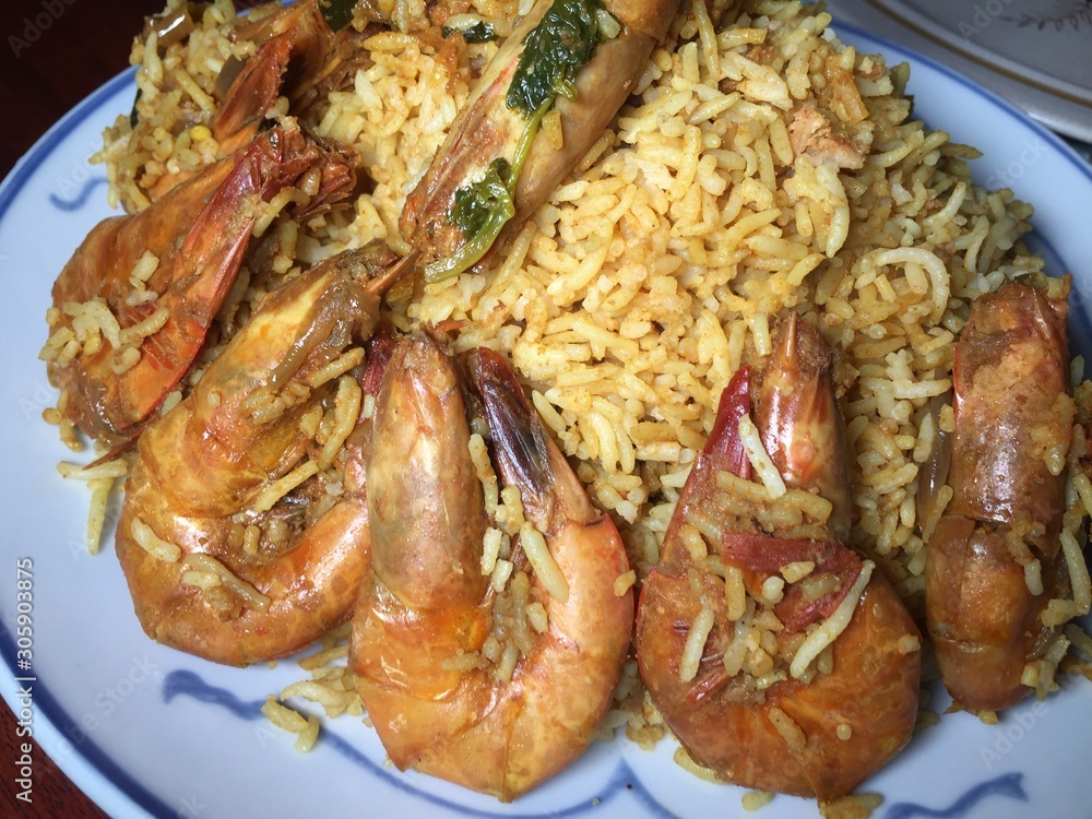 Spicy Prawn Biriyani Spicy Prawn Biriyani