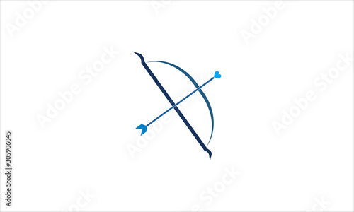 Bow weapon with arrows icon for medieval and fantasy content