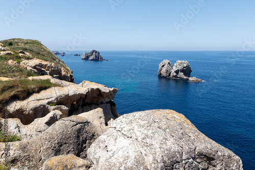 landscape in the coast in the north of spain