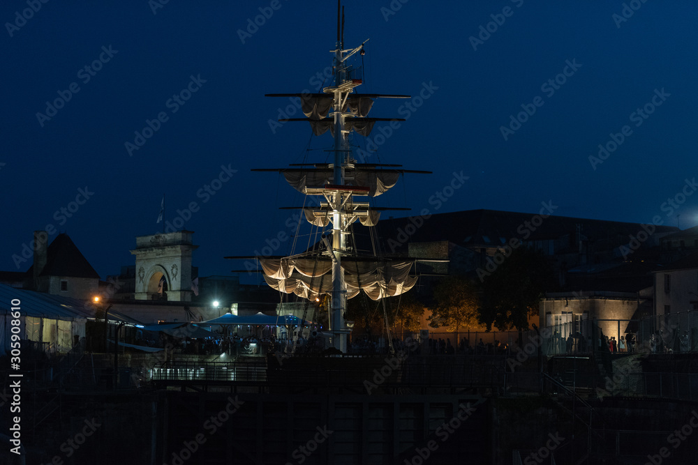 Port city of France and shipbuilding la Rochelle Port city of France and shipbuilding la Rochelle
