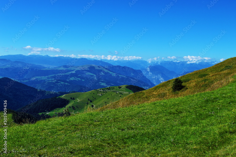 wonderful mountain view and horizon view by Monte Grappa, Italy wonderful mountain view and horizon view by Monte Grappa, Italy