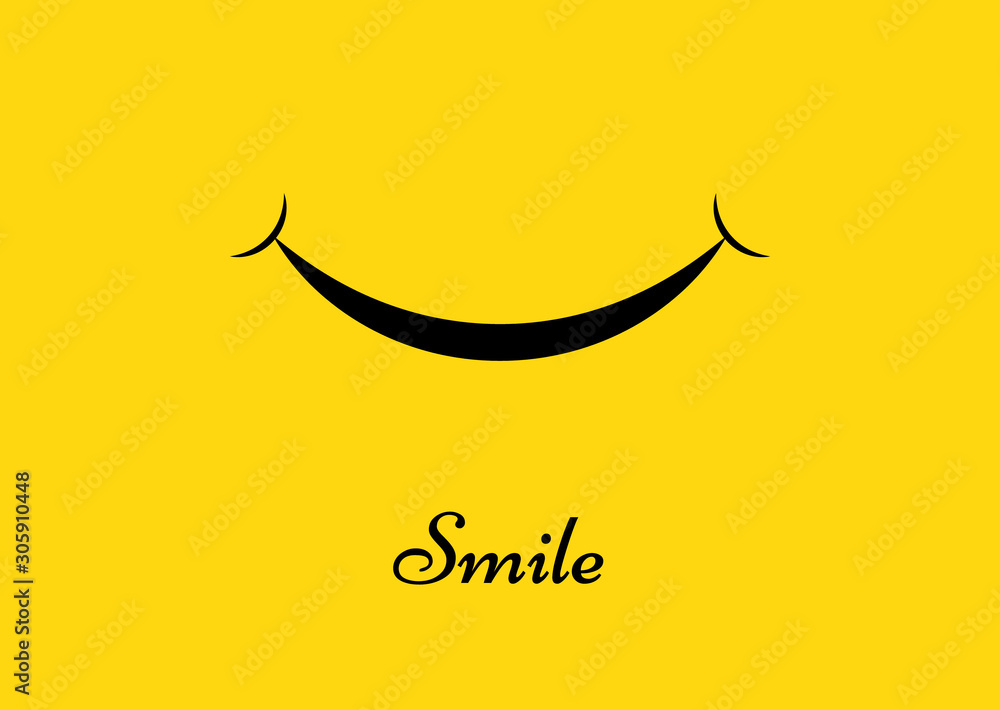 Smile icon template design. 