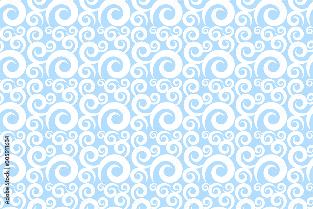 doodle vortex pattern, spiral art line, vector illustration