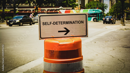 Street Sign to SELF-DETERMINATION