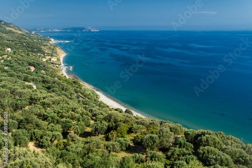 Coast at Baia Tirrena, Salerno, Italy