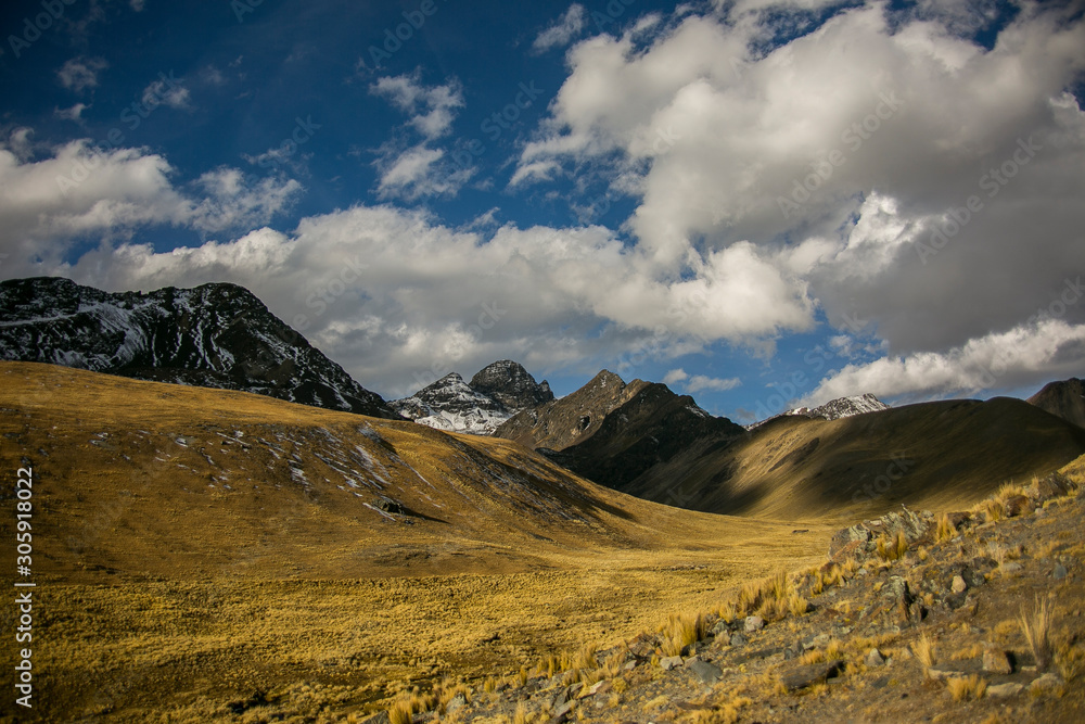 Obraz premium Sunset in Cordillera Real, Andes, Bolivia