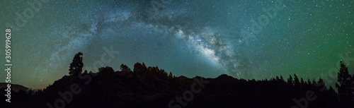 Milky way panorama in La Palma, Canary Islands, Spain © Alberto Gonzalez 