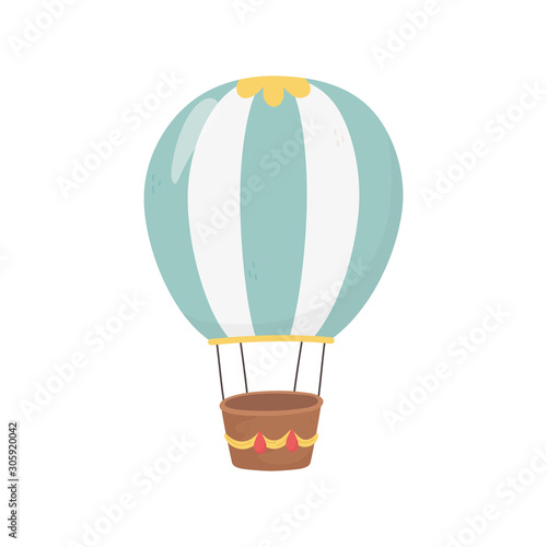 Hot air balloon vector design