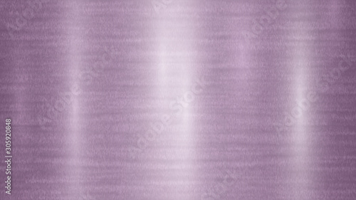 Abstract metal background with glares in purple colors