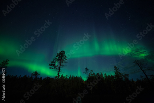 Northern Lights in Akaslompolo, Lapland, Finland