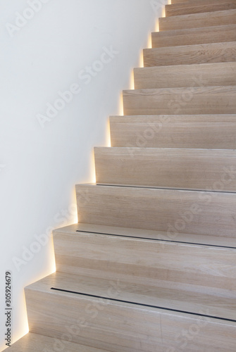 Modern Dutch architecture. Netherlands Modern home interior. Interior design. Stairway