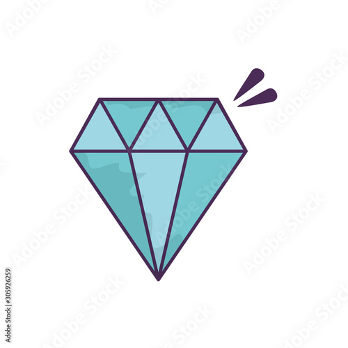 diamond jewelry luxury icon on white background