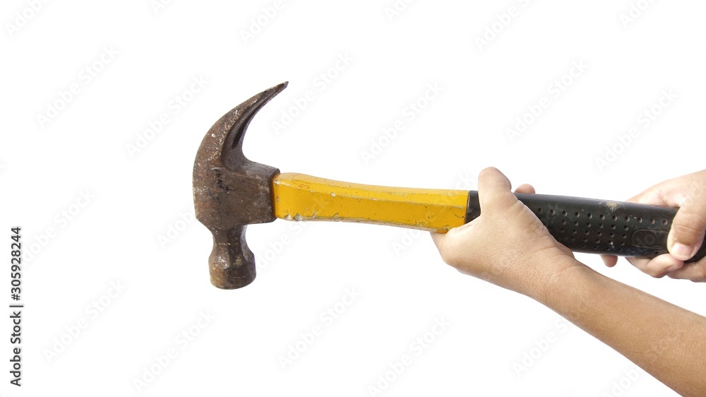 Image of hammer isolated on white background Image of hammer isolated on white background