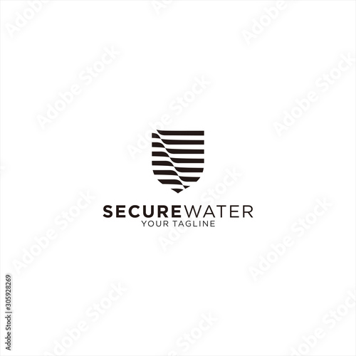 Shield Water Logo design template for personal and company