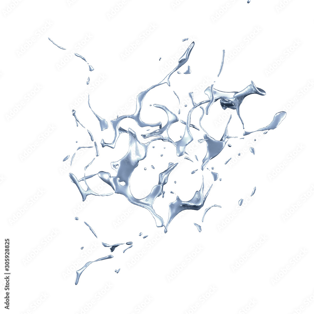 Splash fluid. 3d illustration, 3d rendering. Splash fluid. 3d illustration, 3d rendering.