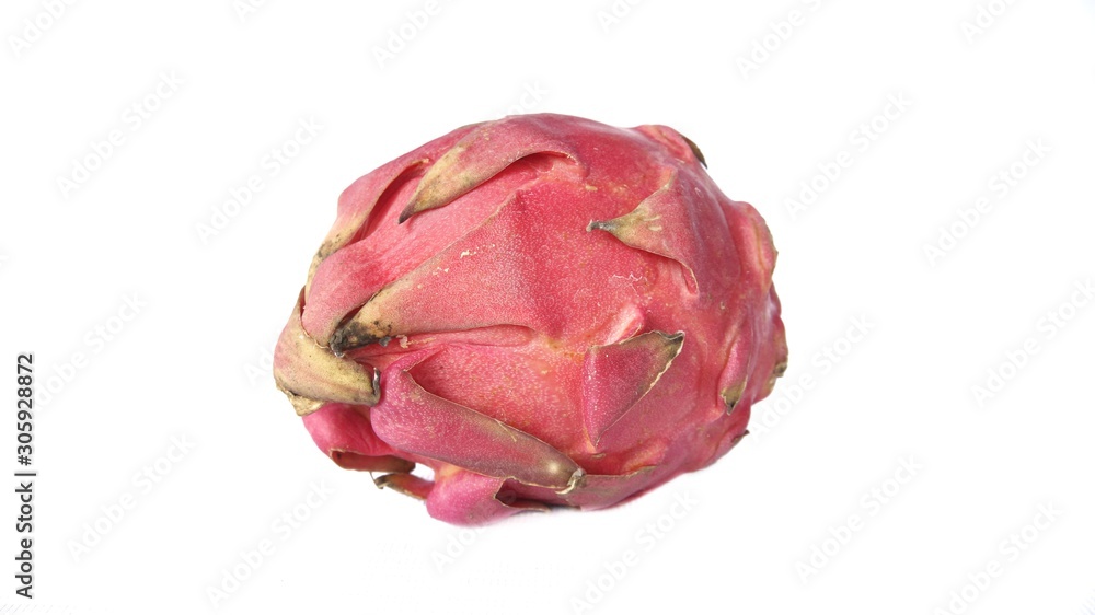 Image of dragon fruit of pitaya isolated on white background Image of dragon fruit of pitaya isolated on white background
