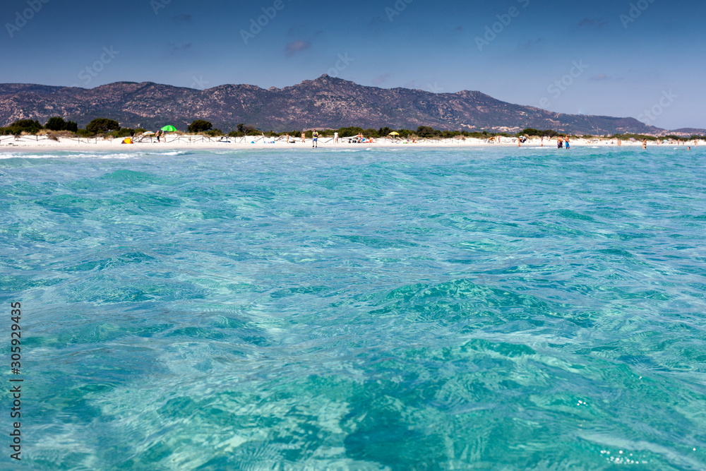 Mediterranean sea next to San Teodoro village, Sardinia, Italy.