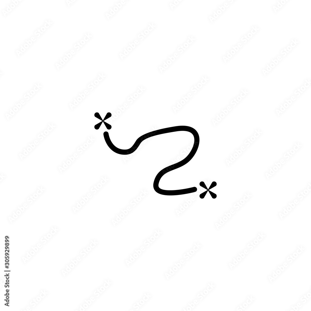 Fototapeta premium Treasure map icon. Camping travel symbol. Logo design element