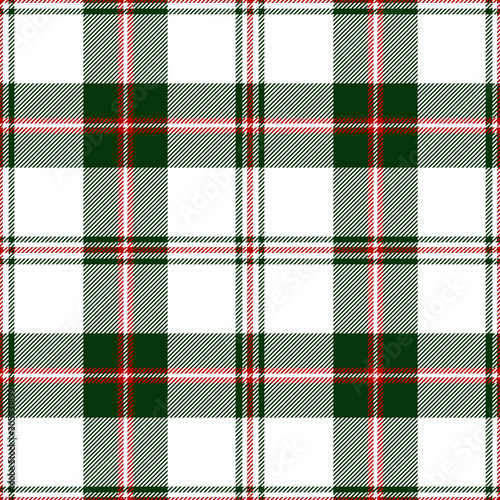 Green, red and white tartan plaid. Stylish textile pattern.