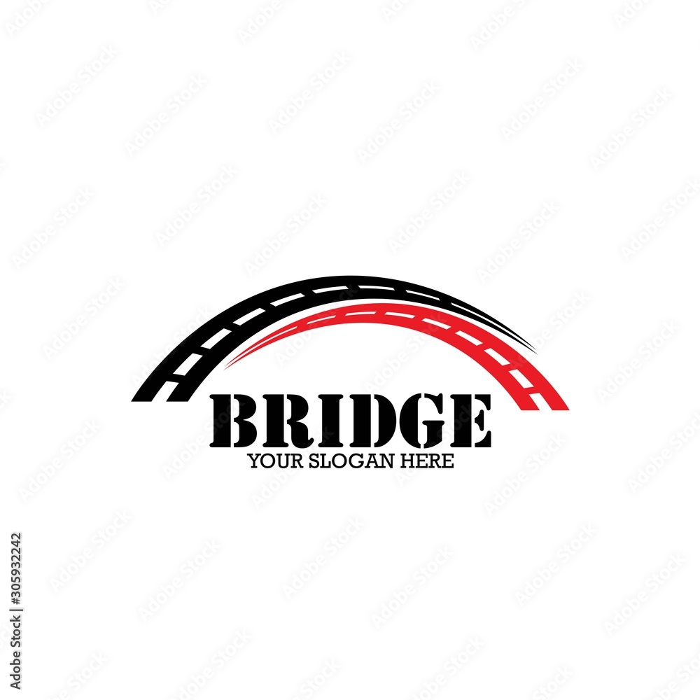 Bridge Concept Logo Design Template Bridge Concept Logo Design Template