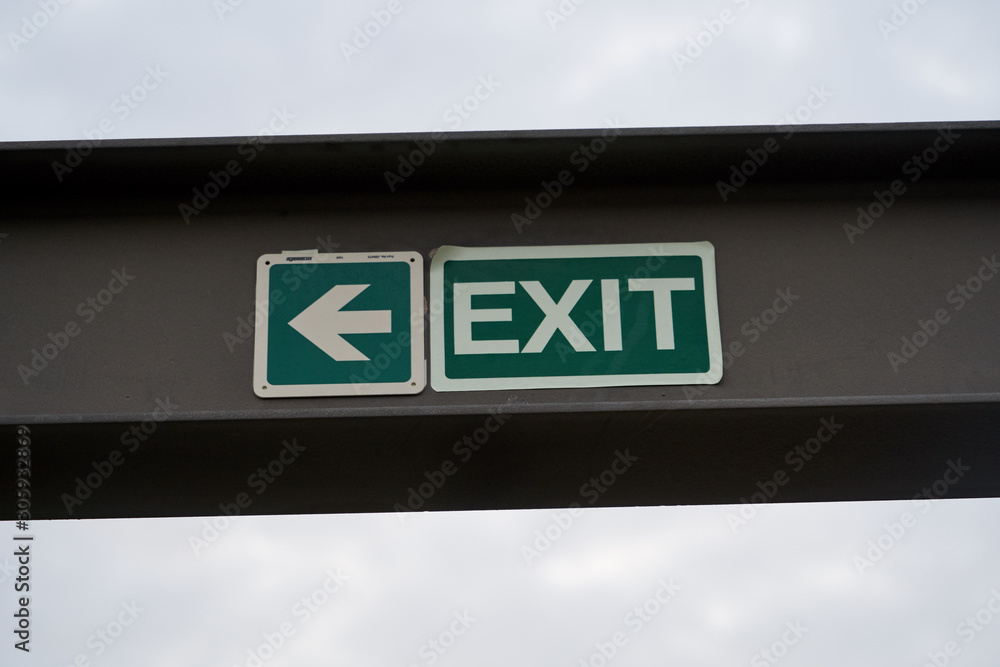 emergency exit sign