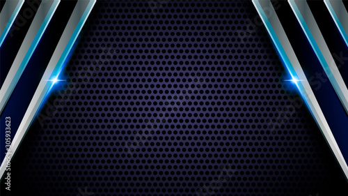 blue steel abstract background vector illustration