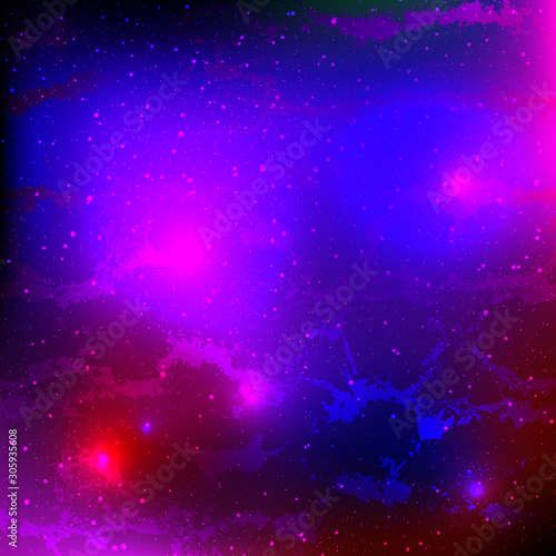 Background with 3D Glow Space.