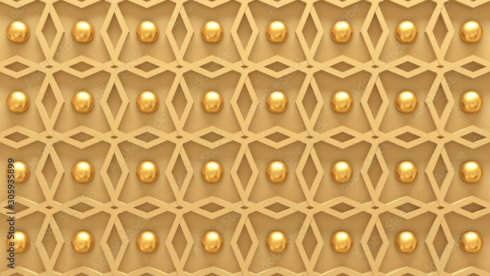 Fototapeta premium Beautiful interior pattern background. 3d illustration, 3d rendering.