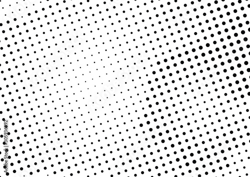 Abstract halftone dotted background. Monochrome grunge pattern with dot and circles. Vector modern pop art texture for posters, sites, business cards, cover, postcards, labels, stickers layout.