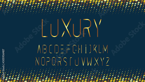 fonts and numbers on fancy gold motifs. luxurious background