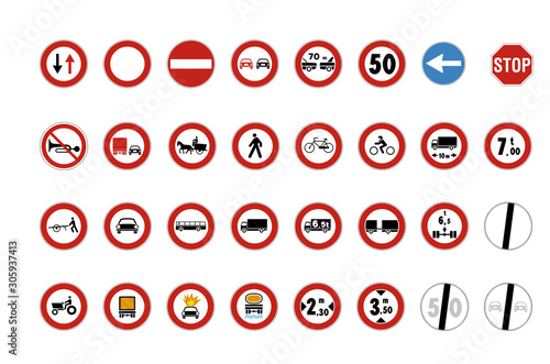 ISO 7010 SEGNALETICA PERICOLO OBBLIGO DIVIETO INDICAZIONE STRADALE CITTA' photo