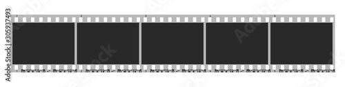 Five photo camera blank frames. Camera roll