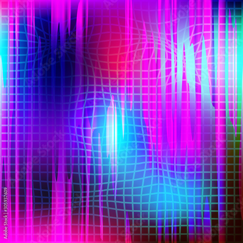 Background with Colorfuls Grid Lines.