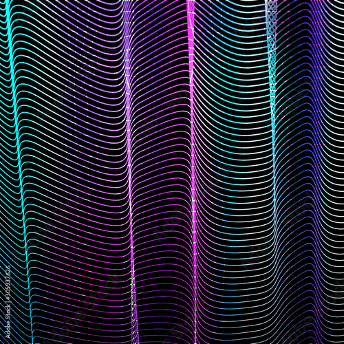 Background with Colorfuls Wavy Lines.