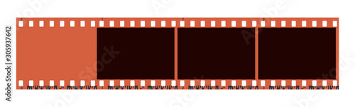 Four photo camera blank frames. Camera roll