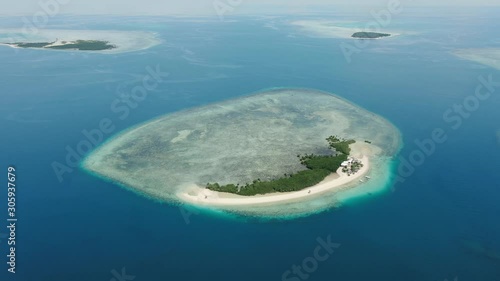 beautiful island in puerto princesa palawan philippines photo