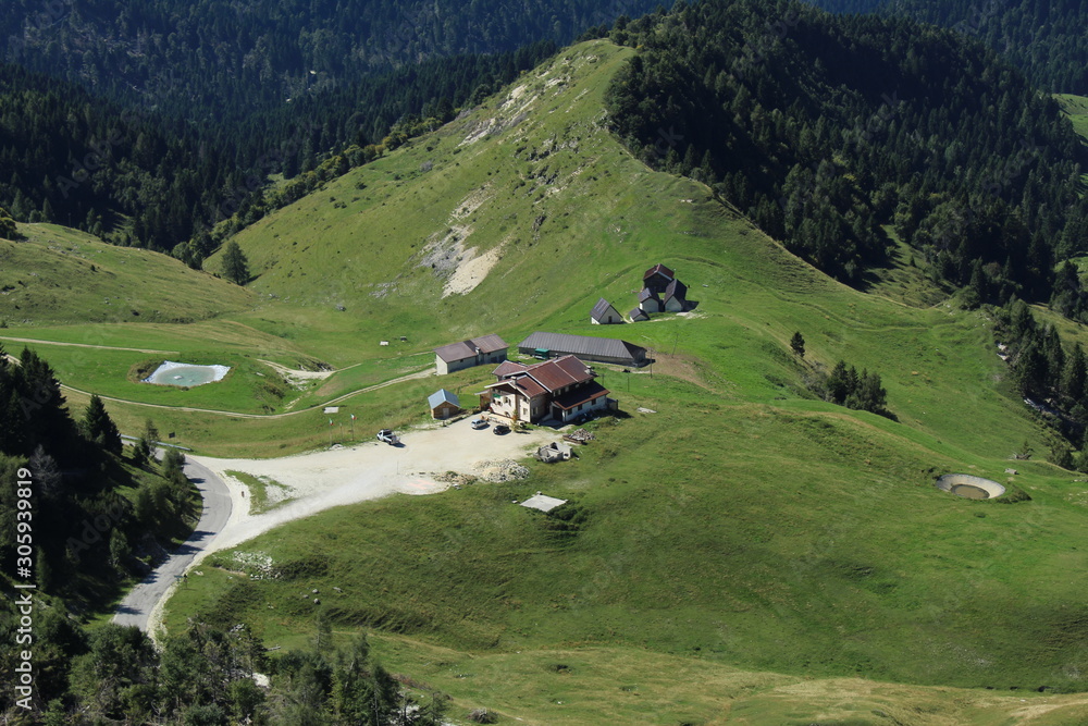 wonderful mountain view and horizon view by Monte Grappa, Italy