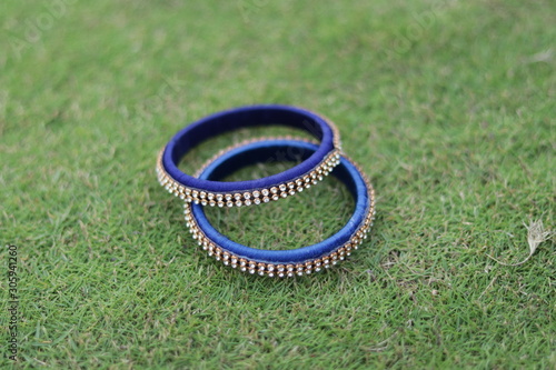 Indian Traditional New Look Of Handmade Thread Bangles photo