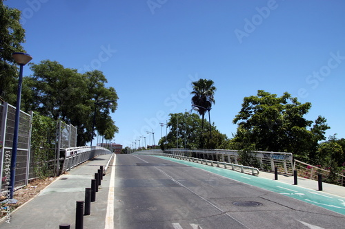 Wallpaper Mural Road on the island of Cartuja in Seville Torontodigital.ca