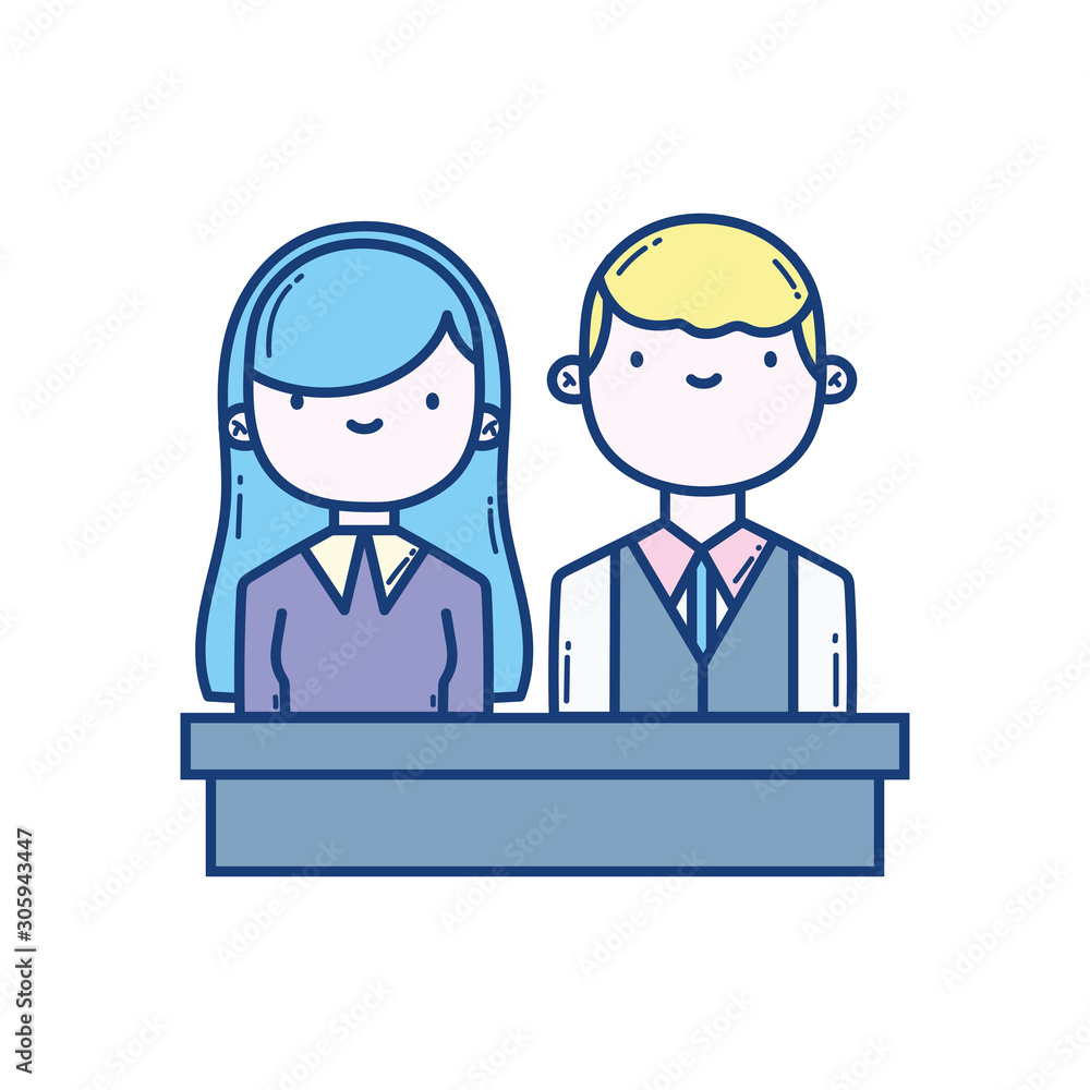 Couple of woman and man vector design Couple of woman and man vector design