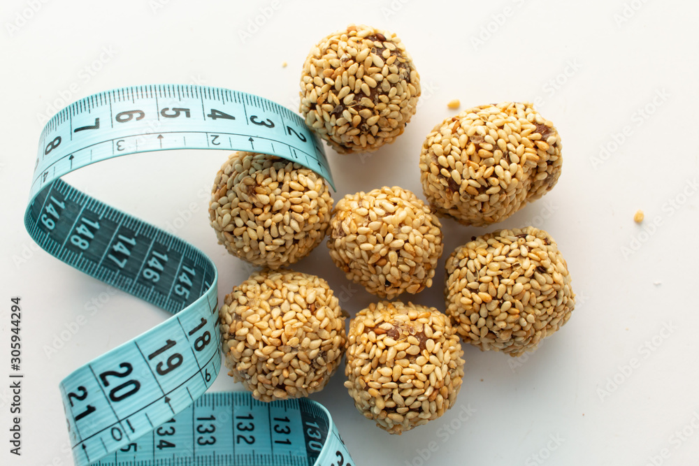 Healthy homemade cookies with nuts and sesame Healthy homemade cookies with nuts and sesame