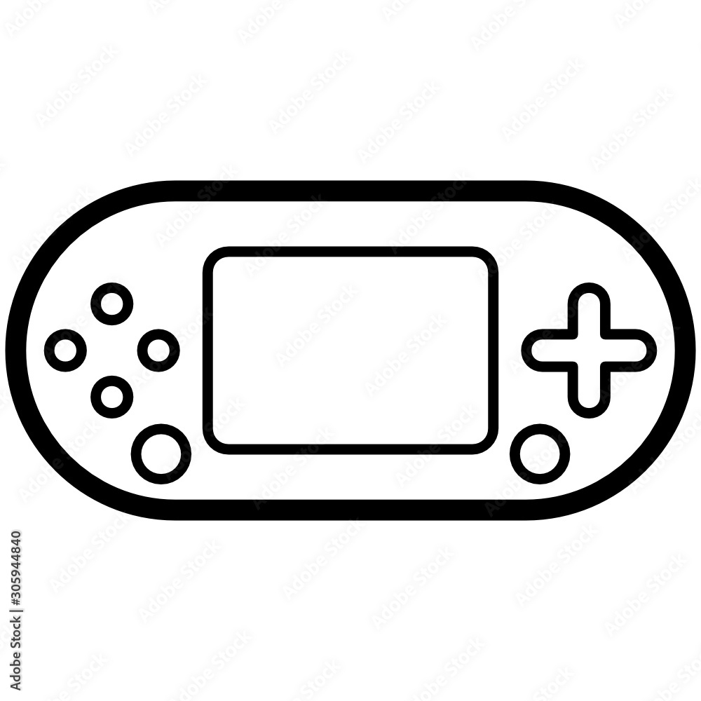 Portable Handheld Gaming Device Icon Design Portable Handheld Gaming Device Icon Design