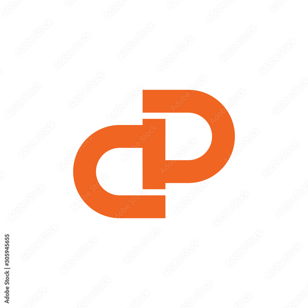 letter ad simple geometric line logo vector letter ad simple geometric line logo vector