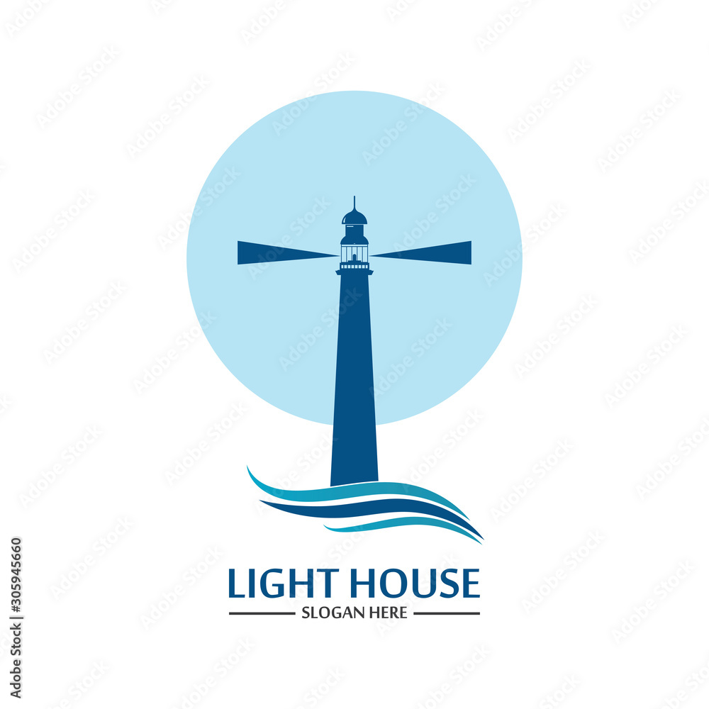 Lighthouse logo icon vector template Lighthouse logo icon vector template