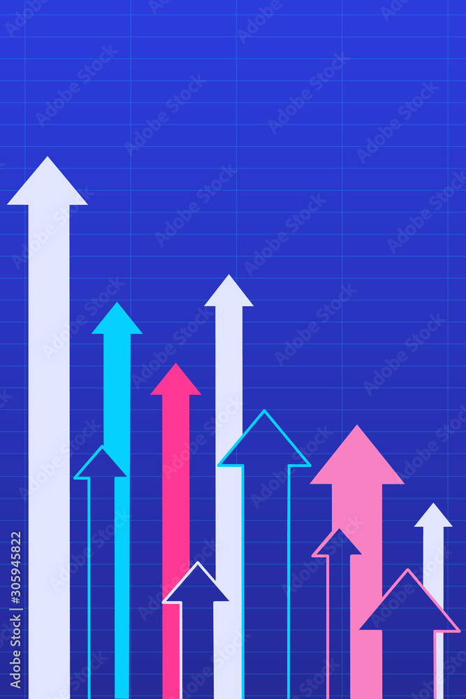 Arrows going up - competition concept. The concept of leadership. Vector illustration. Arrows going up - competition concept. The concept of leadership. Vector illustration.