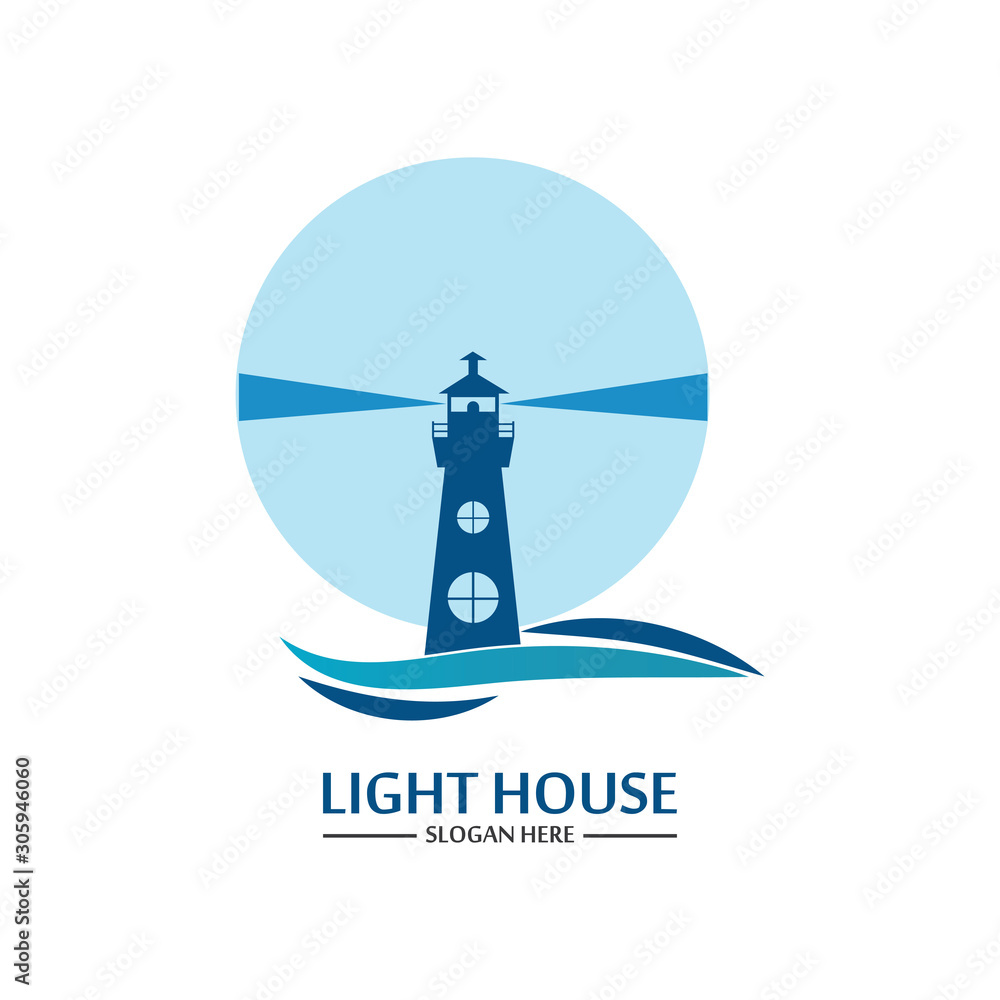 Lighthouse logo icon vector template Lighthouse logo icon vector template