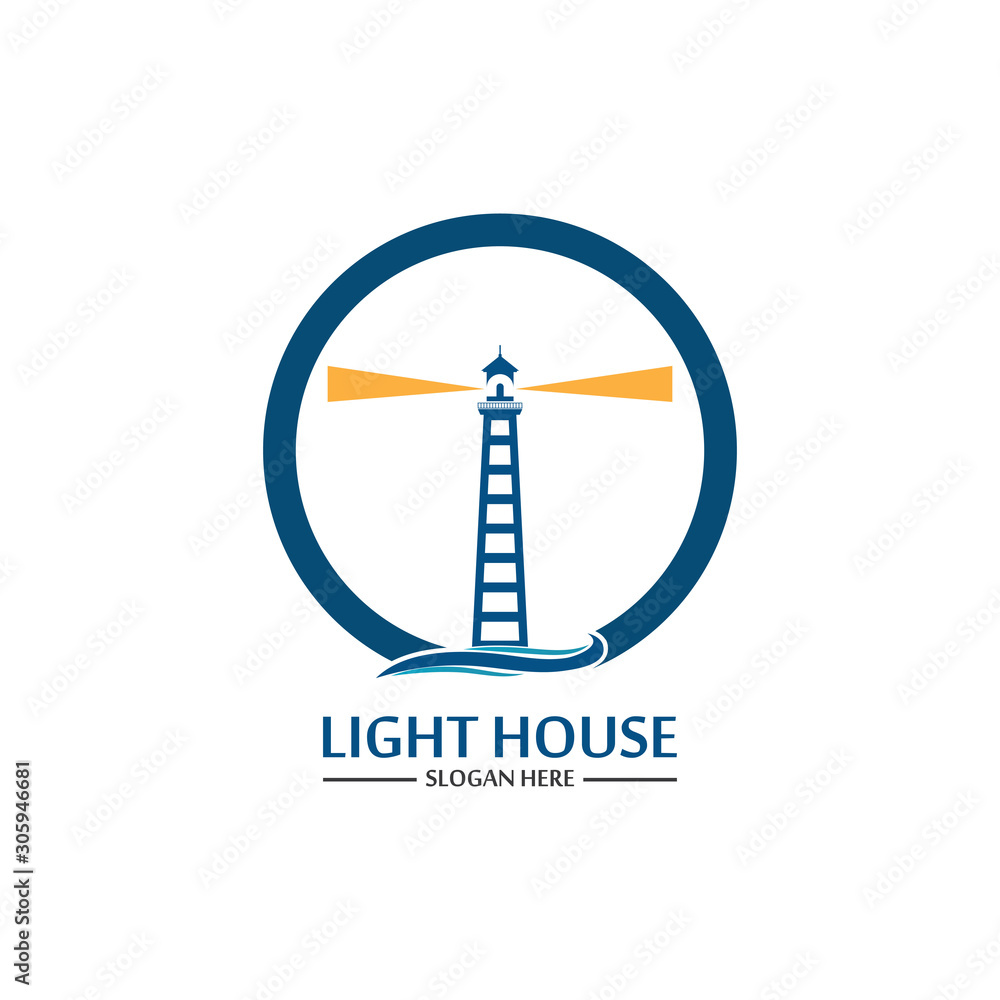 Lighthouse logo icon vector template Lighthouse logo icon vector template