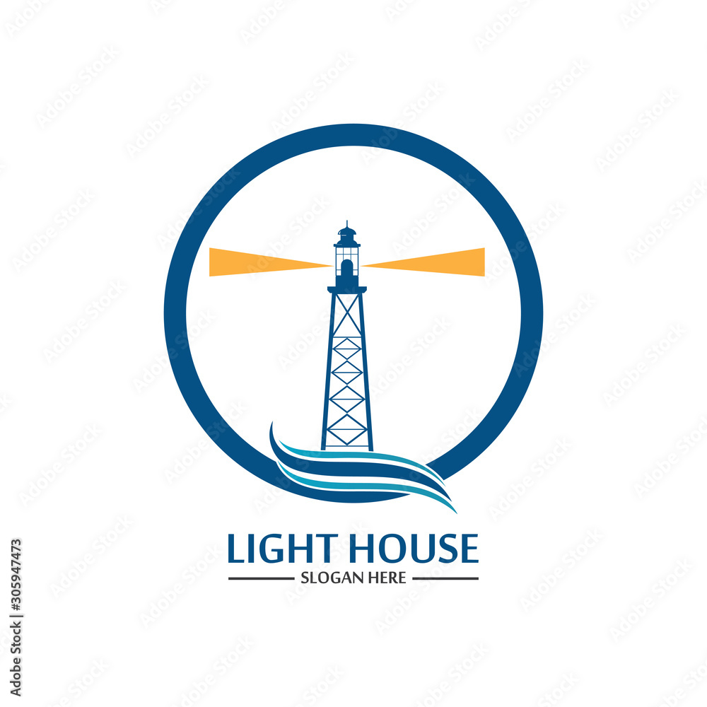 Lighthouse logo icon vector template Lighthouse logo icon vector template